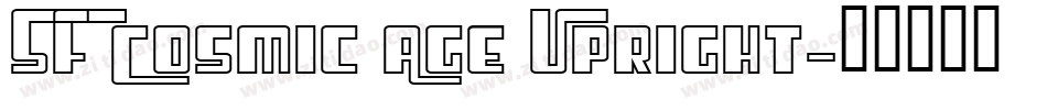 SF Cosmic Age Upright字体转换